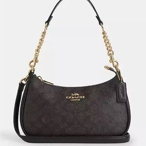Coach Brown Teri Shoulder Bag